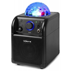 Głośnik karaoke, kula LED, SBS50B, BT, Vonyx, czarny